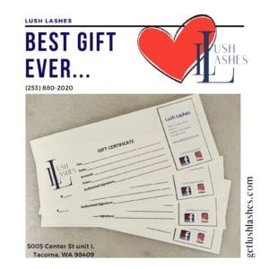 Lush Lashes Gift Certificates